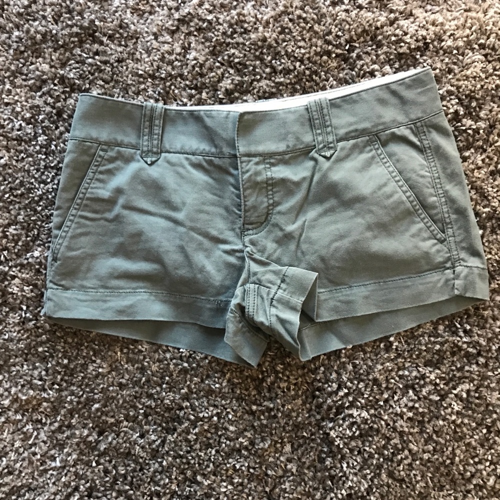 Olive green shorts size 6 from express